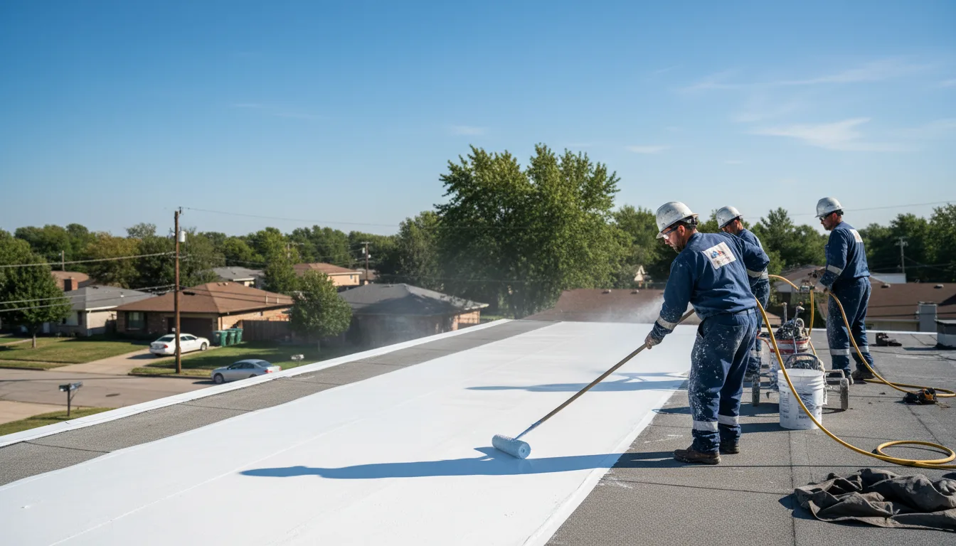Commercial roof coating in Cleveland, NC near me